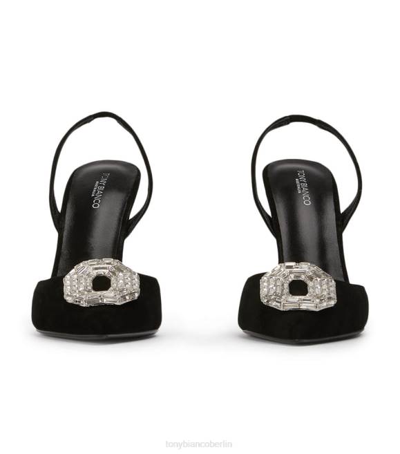 Bling Heels| de Tony Bianco Frauen Arma-Heels schwarzes Wildleder 4624294